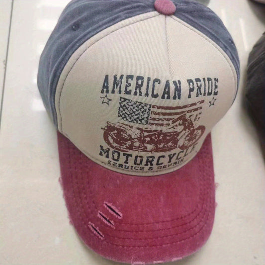 Distressed Washed Cotton Baseball Cap