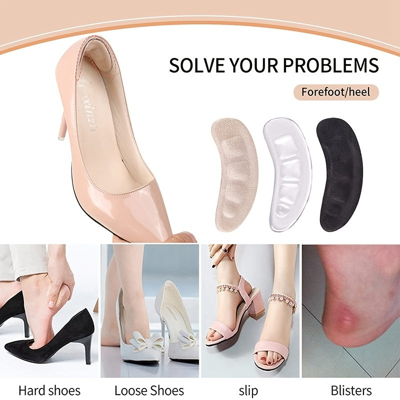 Non Slip Silicone Forefoot Pads Pain Relief Inserts Gel High Heels