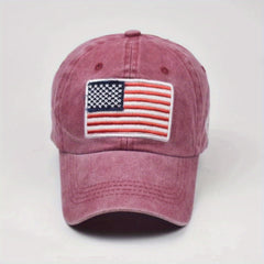 American Flag Baseball Cap Adjustable Unisex Peaked Cap