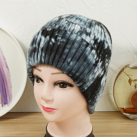 Japanese Melon Hat Tie Dye Woolen Hip Hop Cold Hat