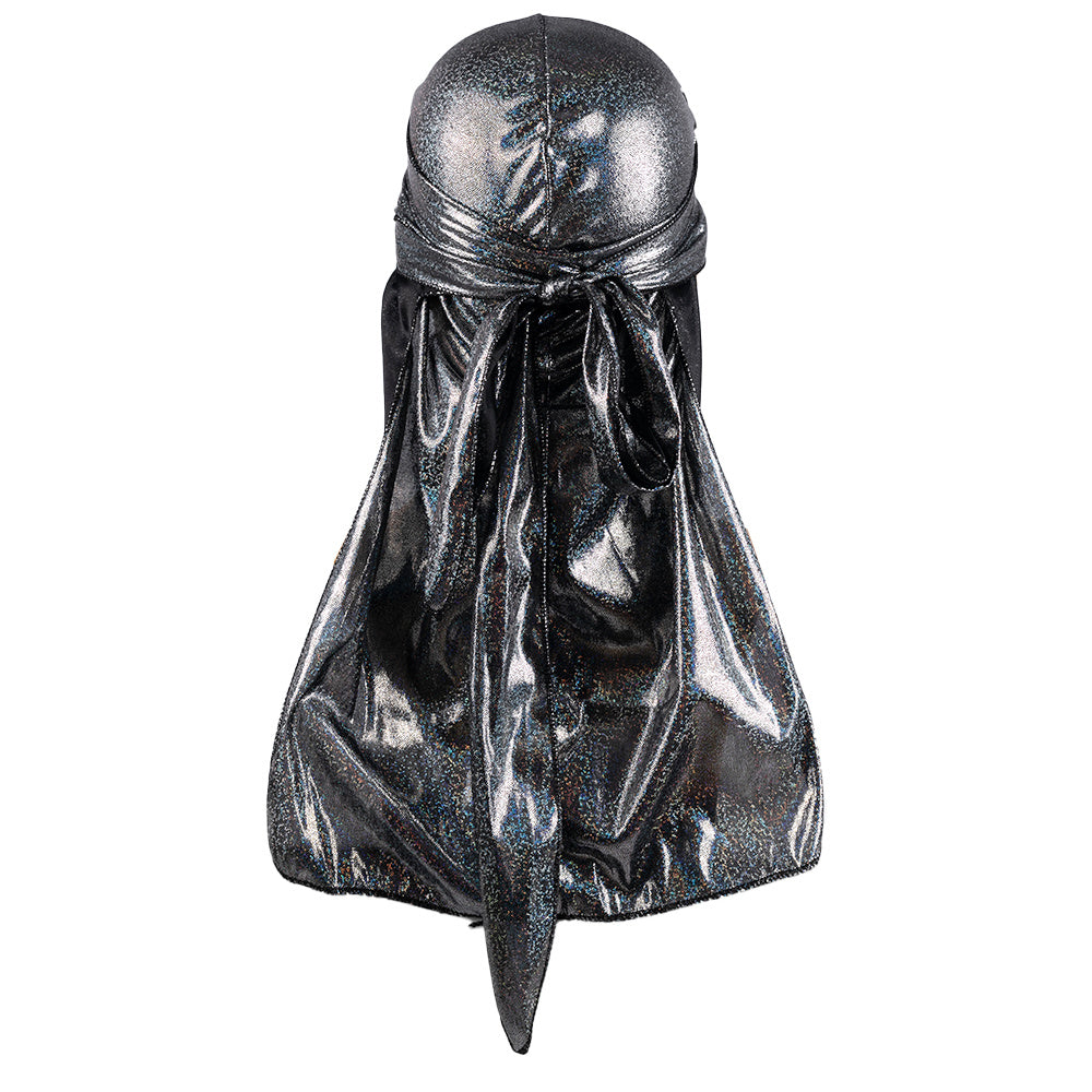 Mens Blocking Pirate Hat Polyester Long Tail Kerchief Durage Street Dress Up