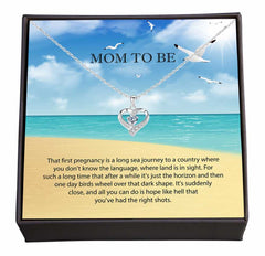 The Unseen Shore: A Mother's First Journey, Elegant Jewellery with Loving Message for Mom