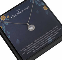 Grandma Personalised Gift With Silver Plated Pendant Necklace
