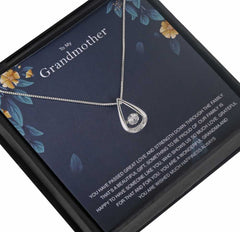 Grandma Personalised Gift With Silver Plated Pendant Necklace