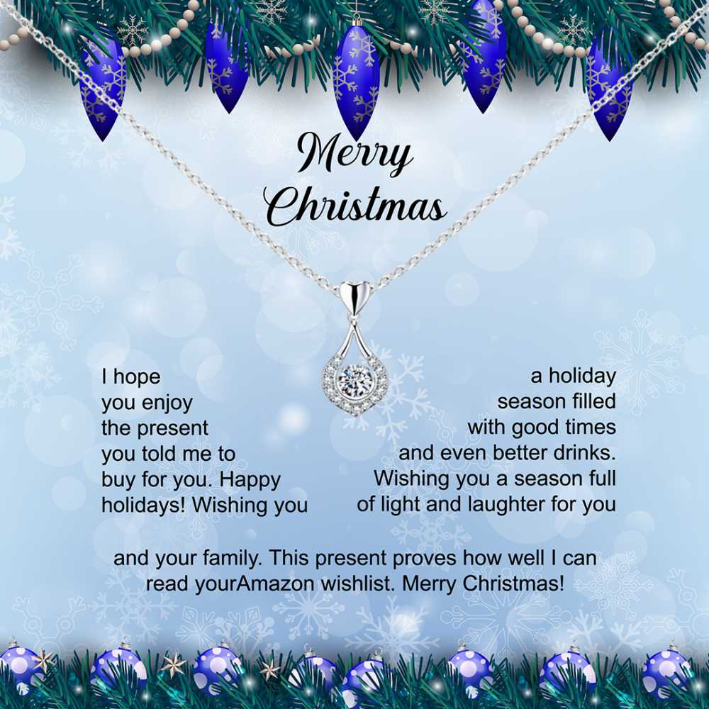 Season's Cheers: A Gift You'll Love, Shining Jewellery Gift with Season's Greeting