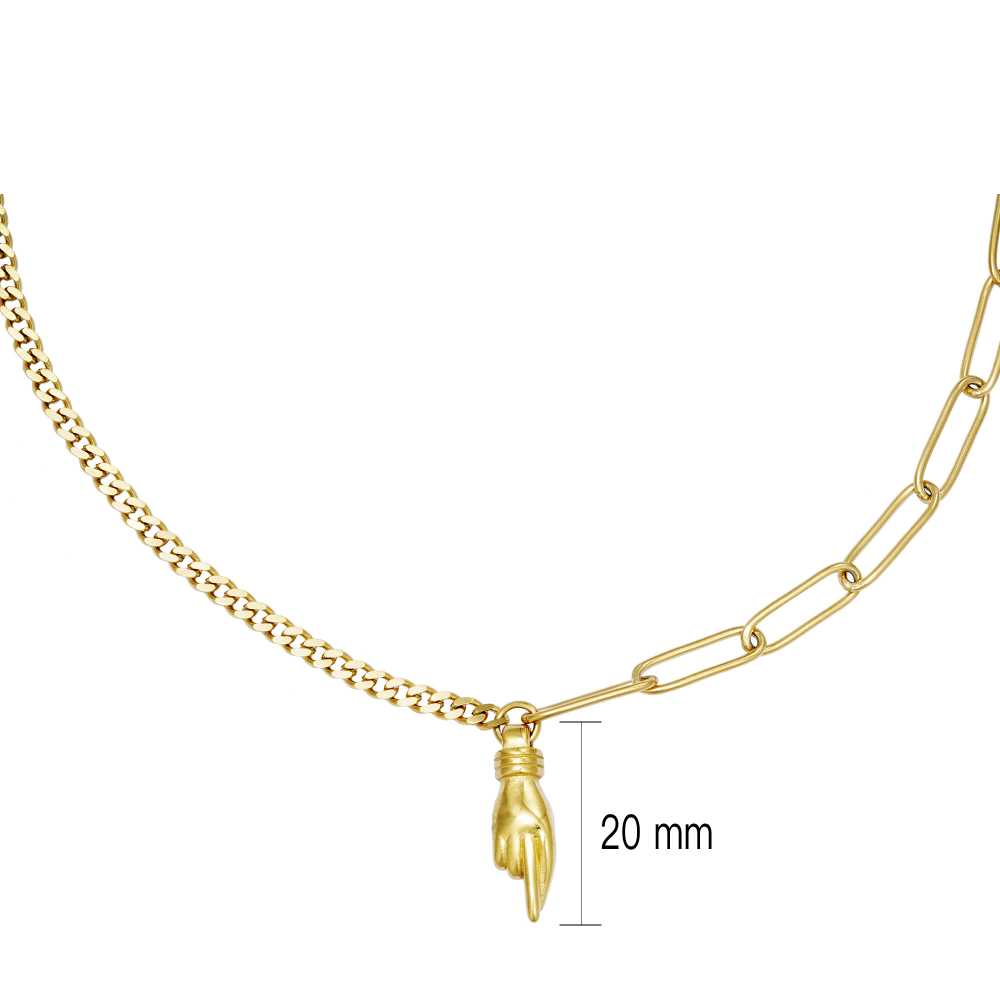 Women's Stainless Steel Layered Hand Chained Necklace