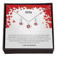 Women's Jewelry Set with Personalized Message Card