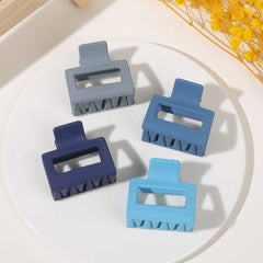 4pcs Rectangle Hair Claw Strong Hold Hair Styling Accessories