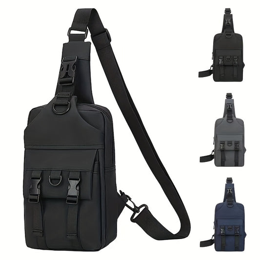 Men's Casual Chest Bag Crossbody Bag Waterproof Shoulder Handbag