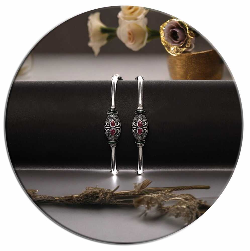 Women's Oxidized Ethnic Traditional Handmade Antique Bangles