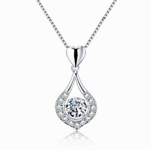 Women's Silver Plated Teardrop Necklace With Special Niece Message Card