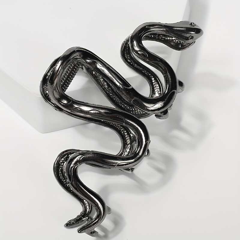 Vintage Metal Gothic Snake Design Hair Claw for Women
