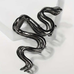 Vintage Metal Gothic Snake Design Hair Claw for Women