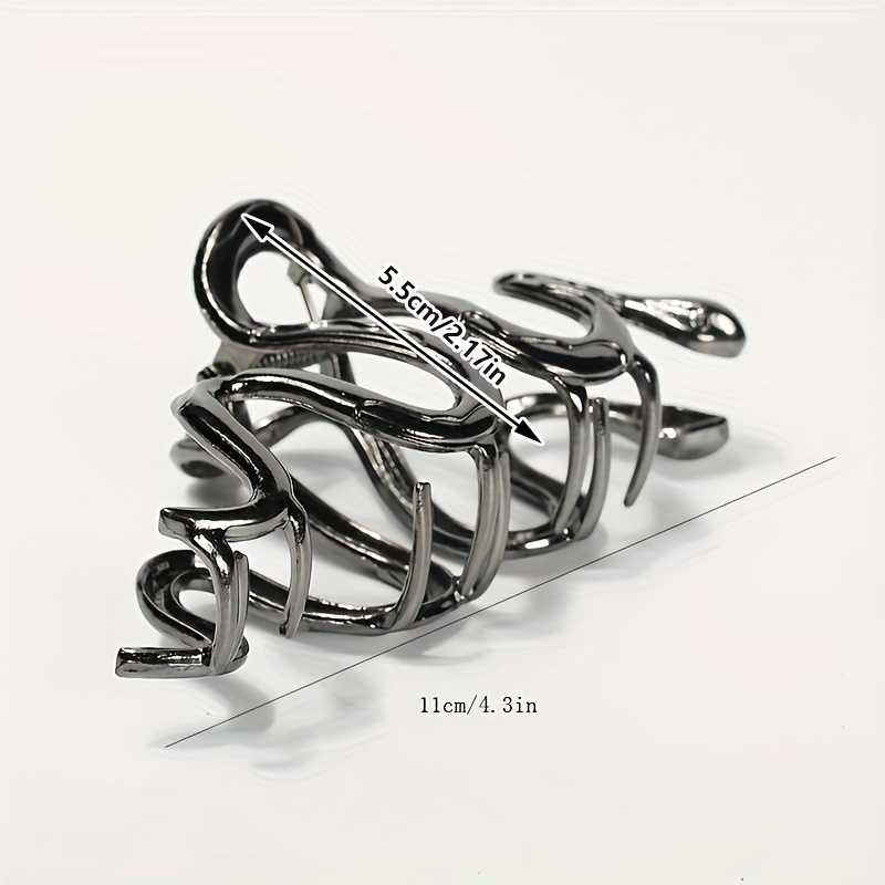 Vintage Metal Gothic Snake Design Hair Claw for Women