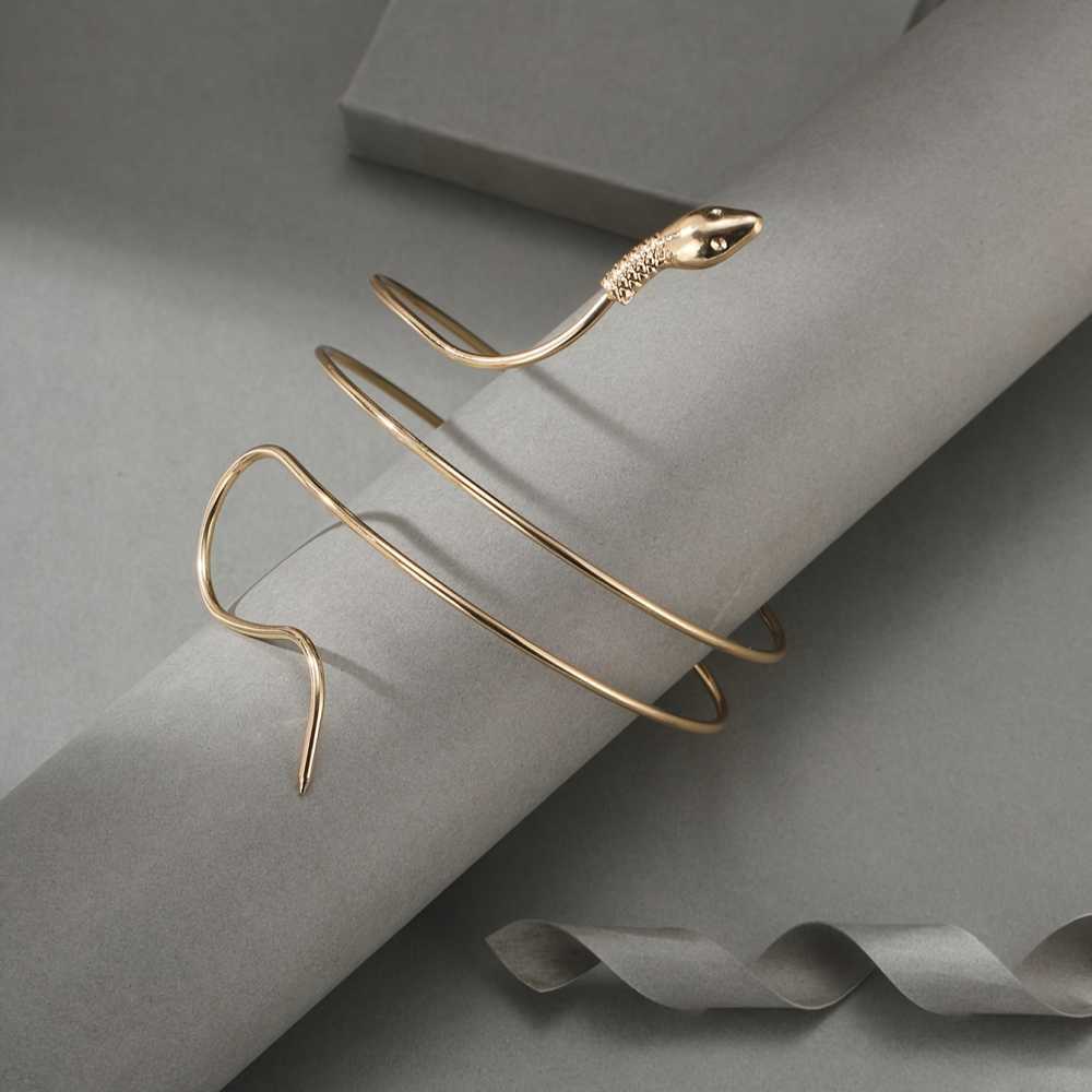 Women's Adjustable Serpent Snake Upper Arm Ring Armlet