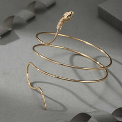 Women's Adjustable Serpent Snake Upper Arm Ring Armlet