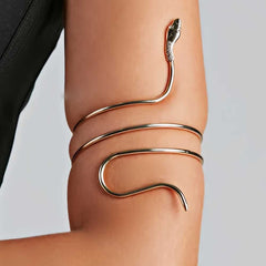 Women's Adjustable Serpent Snake Upper Arm Ring Armlet