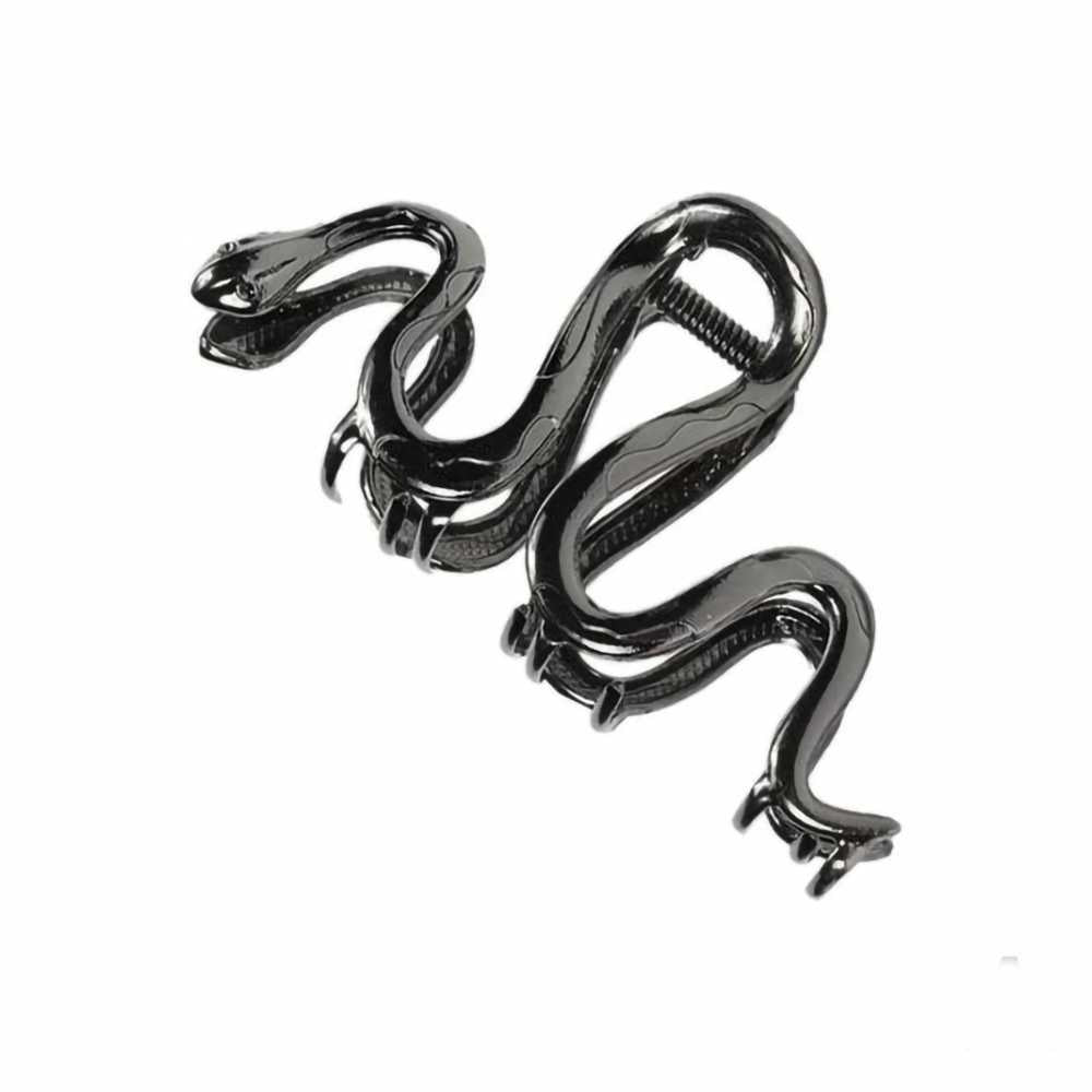 Vintage Metal Gothic Snake Design Hair Claw for Women