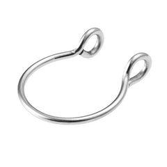 Women's 1 Pc U-Shaped Stainless Steel Nose Septum Hoop Ring