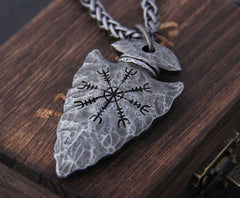 Men's Stainless Steel chain with Helmet Pendant Necklace
