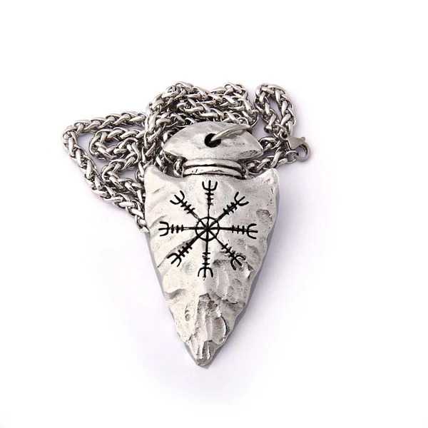 Men's Stainless Steel chain with Helmet Pendant Necklace