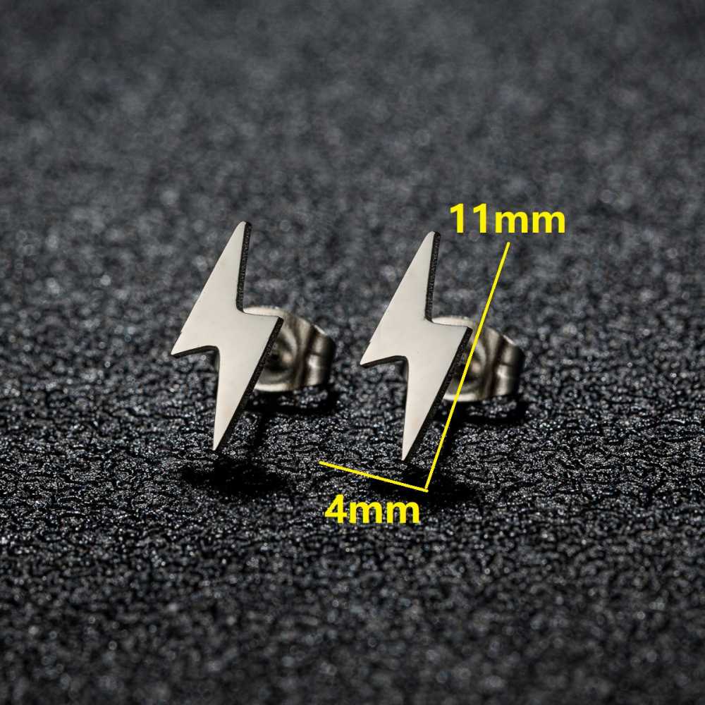 1 Pair Men's Durable Stainless Steel Earrings
