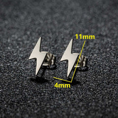 1 Pair Men's Durable Stainless Steel Earrings