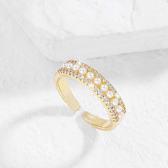 Golden Pearl Embrace A Timeless Ring for Every Occasion