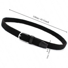 Pin Buckle Woven Belt Casual Stylish Braided Jeans Accessories for Women