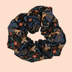 Jungle Animal Print Fabric Hair Scrunchie High Elasticity Ponytail Holder