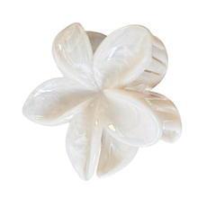 Elegant Floral Hair Claw Clip Medium Size Single Piece Acrylic Chic Design