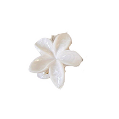 Elegant Floral Hair Claw Clip Medium Size Single Piece Acrylic Chic Design