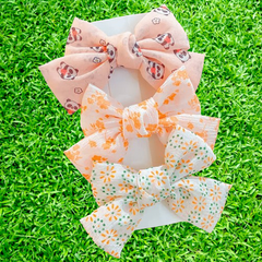 The 3 Pcs Exquisite Floral Pattern Elegant Bow Hair Clips For Women