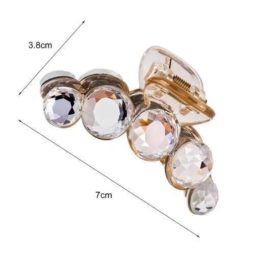 Elegant Sparkling Rhinestone Hair Claw Clip With Non Slip Design For Women