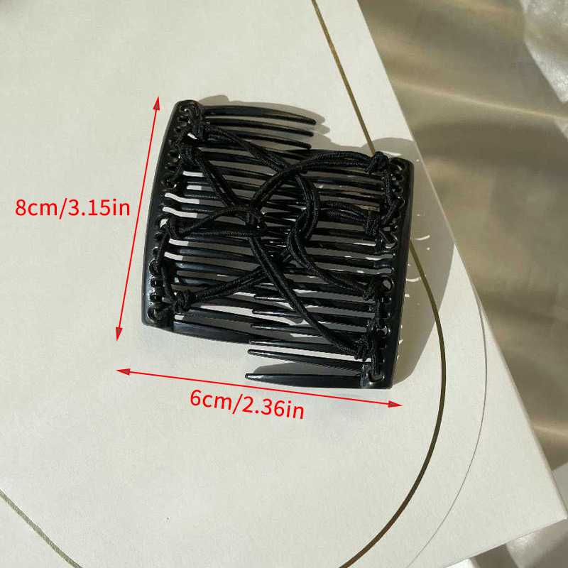 Elastic Magic Hair Comb Double Sided Ponytail Holder Stylish Accessory for Women