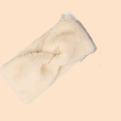 Luxurious Plush Cross Knot Headband for Women Soft Thick Microfiber Hair Accessory