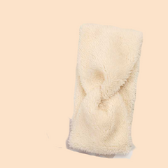 Luxurious Plush Cross Knot Headband for Women Soft Thick Microfiber Hair Accessory
