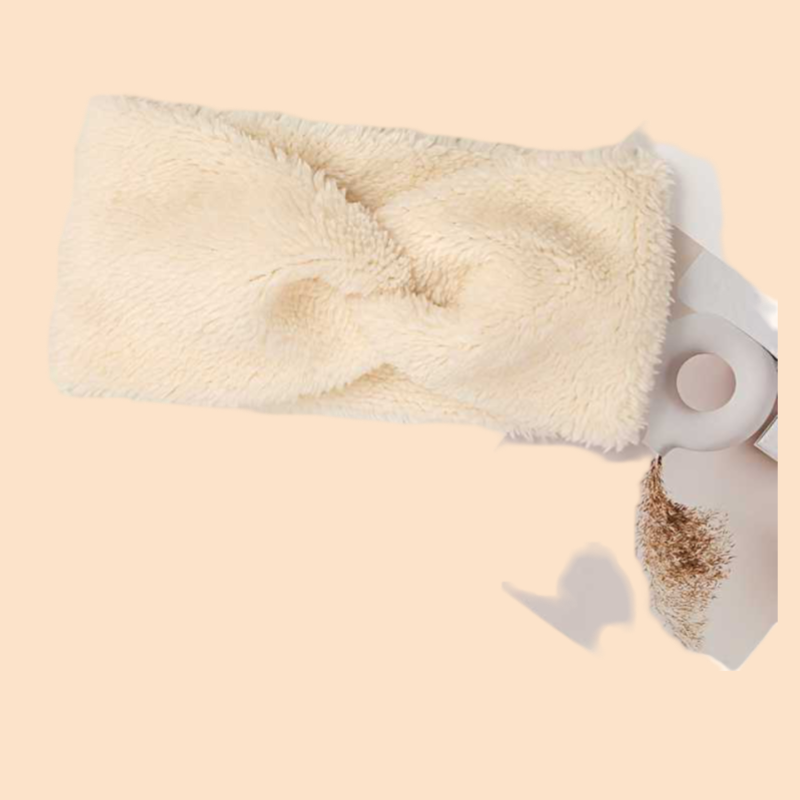 Luxurious Plush Cross Knot Headband for Women Soft Thick Microfiber Hair Accessory