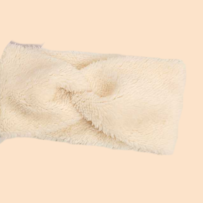 Luxurious Plush Cross Knot Headband for Women Soft Thick Microfiber Hair Accessory