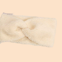 Luxurious Plush Cross Knot Headband for Women Soft Thick Microfiber Hair Accessory