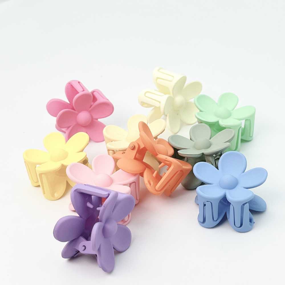 10 PCS Mini Flower Hair Clips Sweet Claw Clips for Braids & Styling