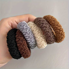 10pcs High Elastic Thick Hair Ties Set for Women Soft No Crease Ponytail Bands