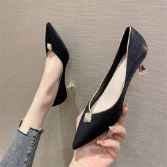 Women's Rhinestone Kitten Heeled Dress Shoes