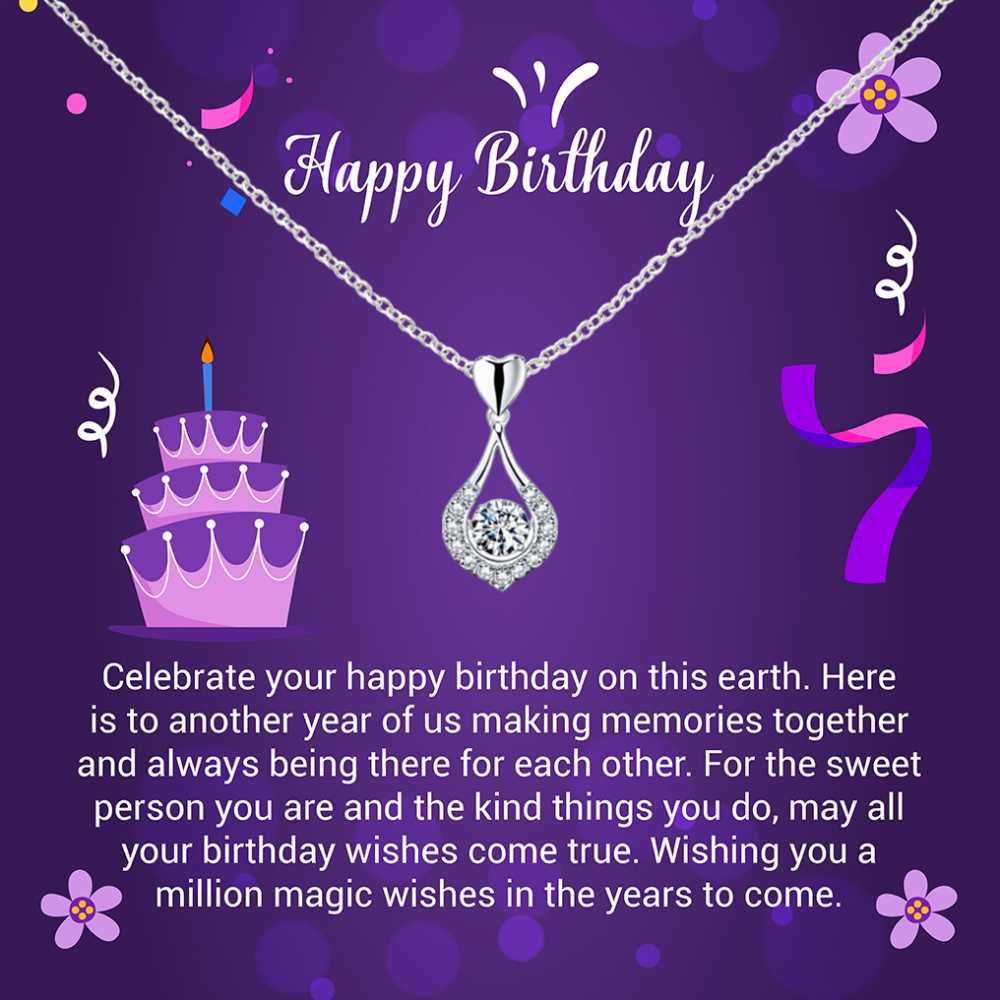 Magical Birthday to the Sweetest Person, Happy Birthday Jewellery Gift with Warm Wishes