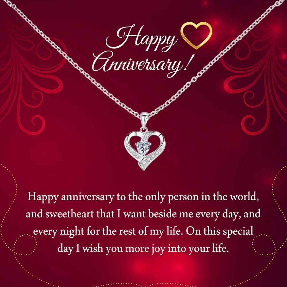 Happy Anniversary to the One I Cherish Most, Thoughtful Jewelry Gift with a Celebratory Message
