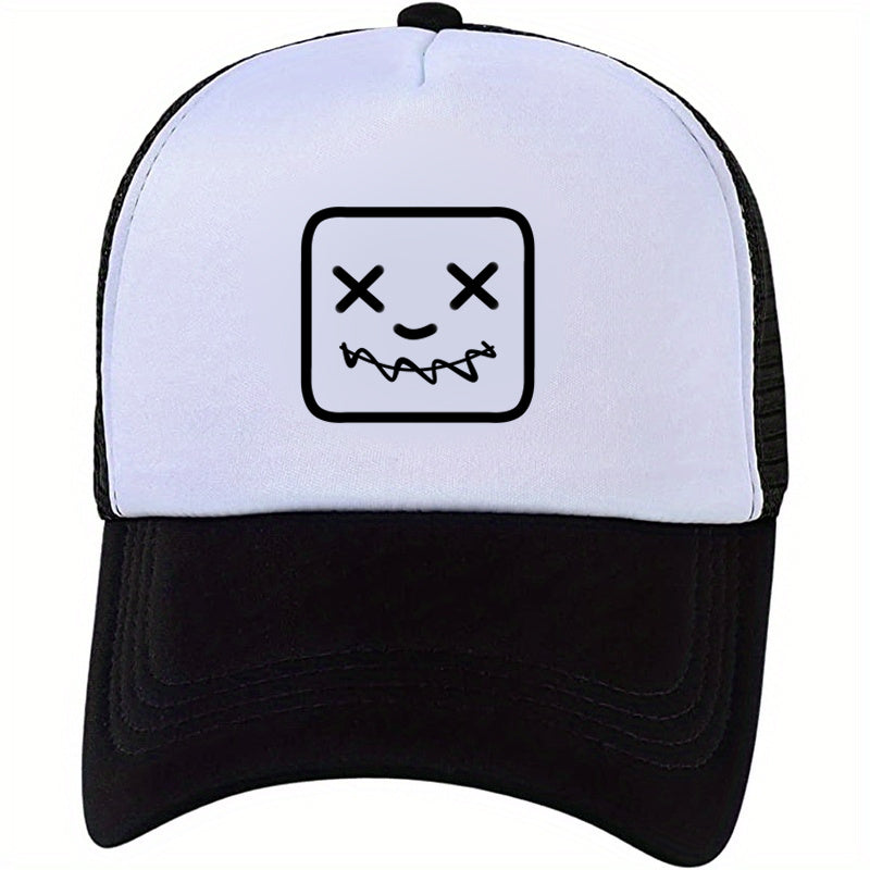 Funny Mesh Trucker Hat Y2K College Baseball Cap