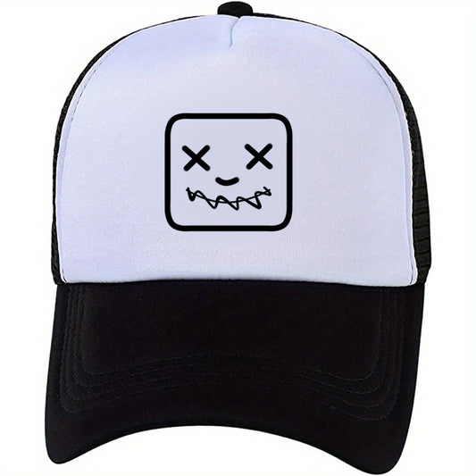 Funny Mesh Trucker Hat Y2K College Baseball Cap