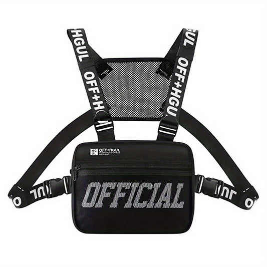 Men's Hip Hop Chest Bag Tactical Chest Rig Vest Bags