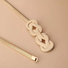 Elegant Geometric Pattern Waist Belt for Women Chic Accent for Waistline.