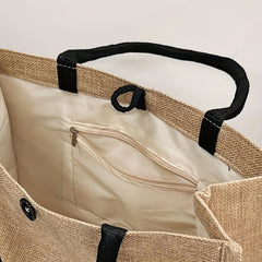 2pcs High Heels Pattern Canvas Tote Bag with Wristlet